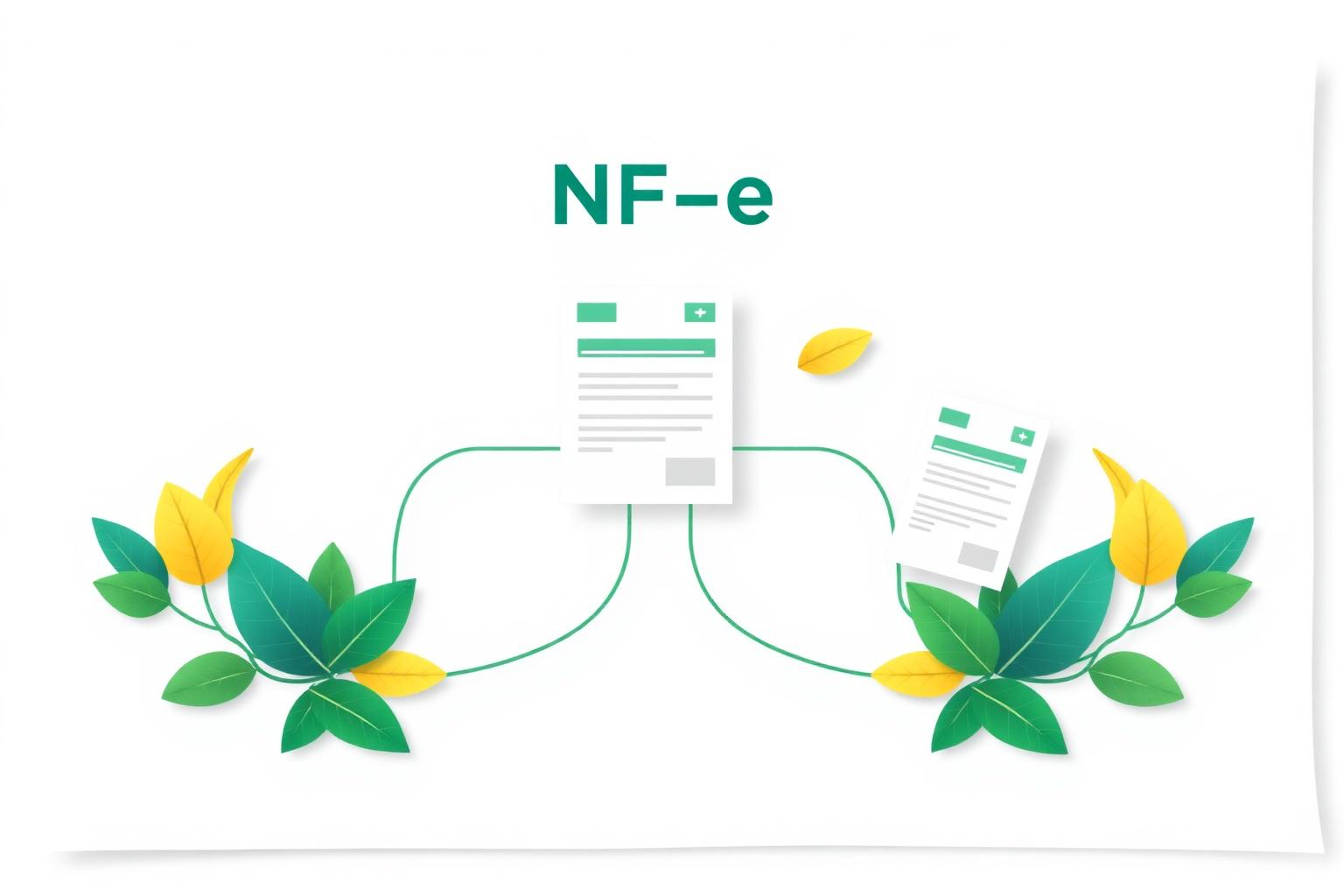 Editorial illustration of Brazil's municipal services invoicing (NFS-e) for the brazil e invoicing nfe nfse guide guide