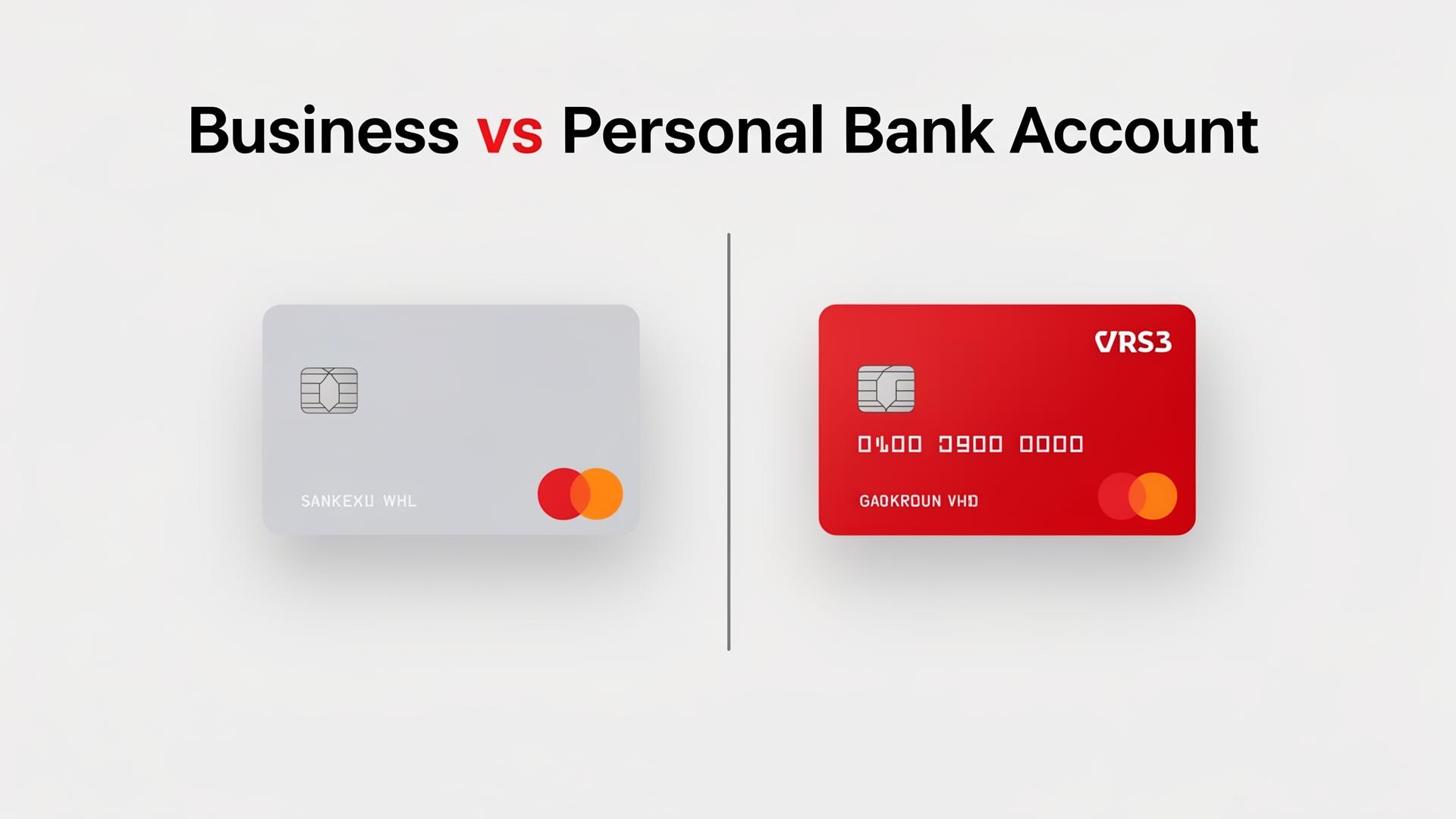 Business versus personal bank account comparison