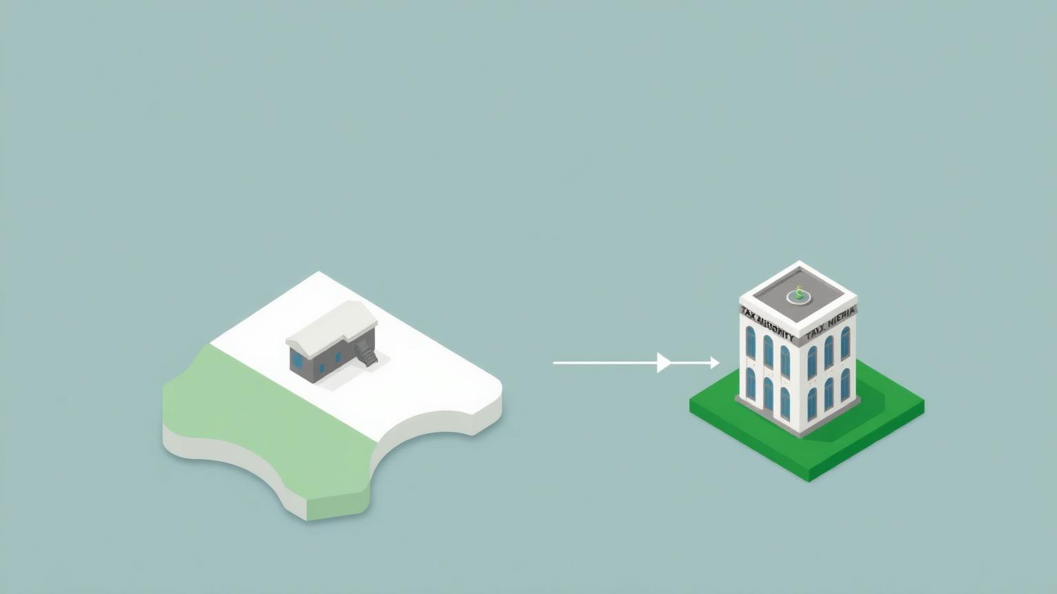 Editorial illustration of Nigeria's FIRS TaxPro-Max submission flow for the firs mbs nigeria explained guide