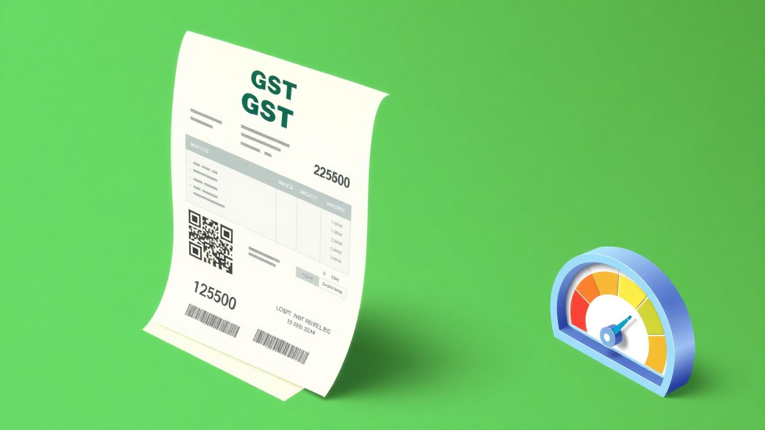 Editorial illustration of India's IRN issuance and QR-code validation for the gst irn india explained guide