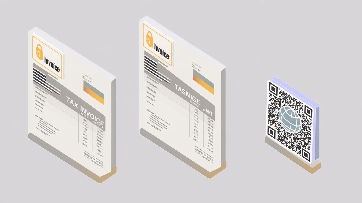 QR formats on tax invoices: TLV, signed JWT, verification URL, and hybrid