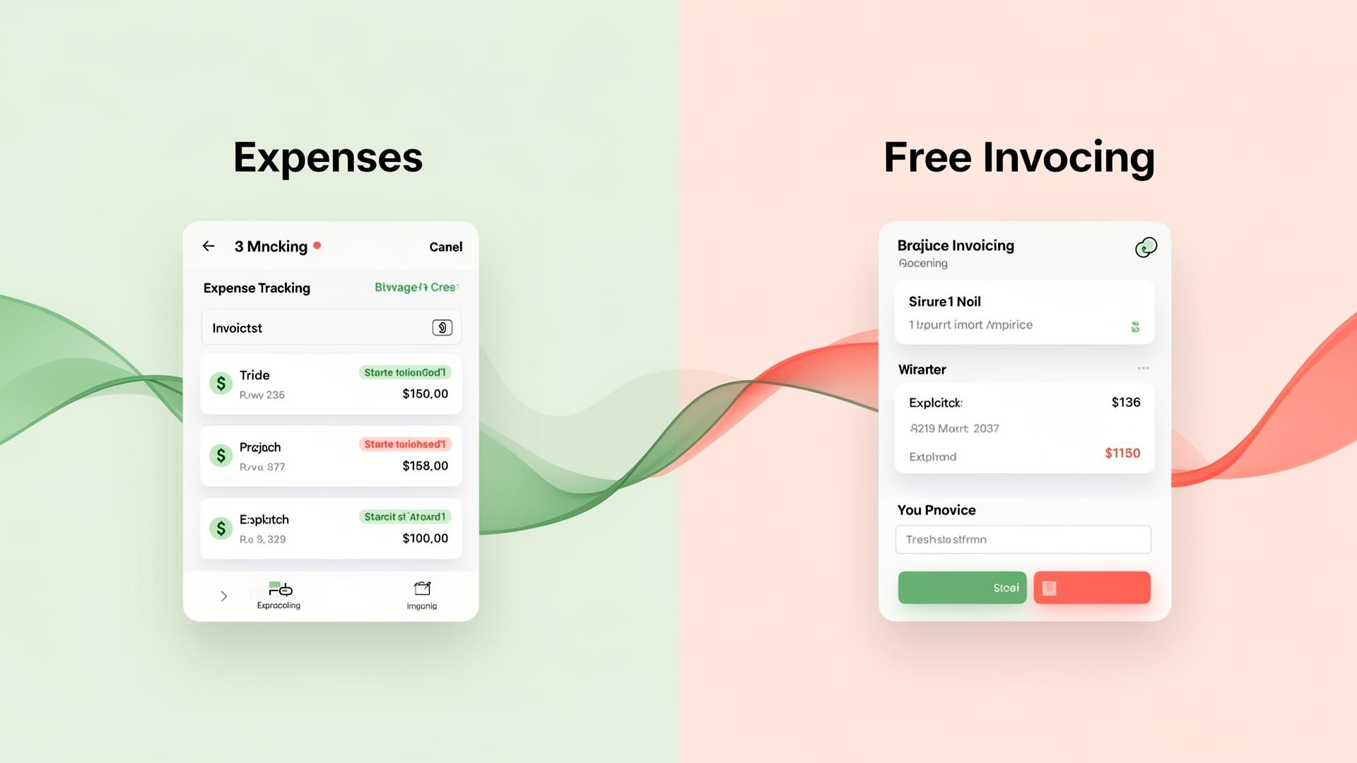 Free expense tracking and invoicing dashboard on laptop
