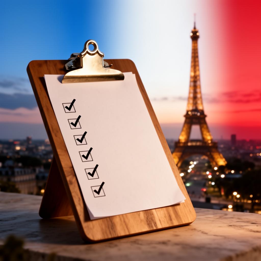 Editorial illustration of France's e-invoicing compliance workflow for the france e invoicing buyer checklist guide