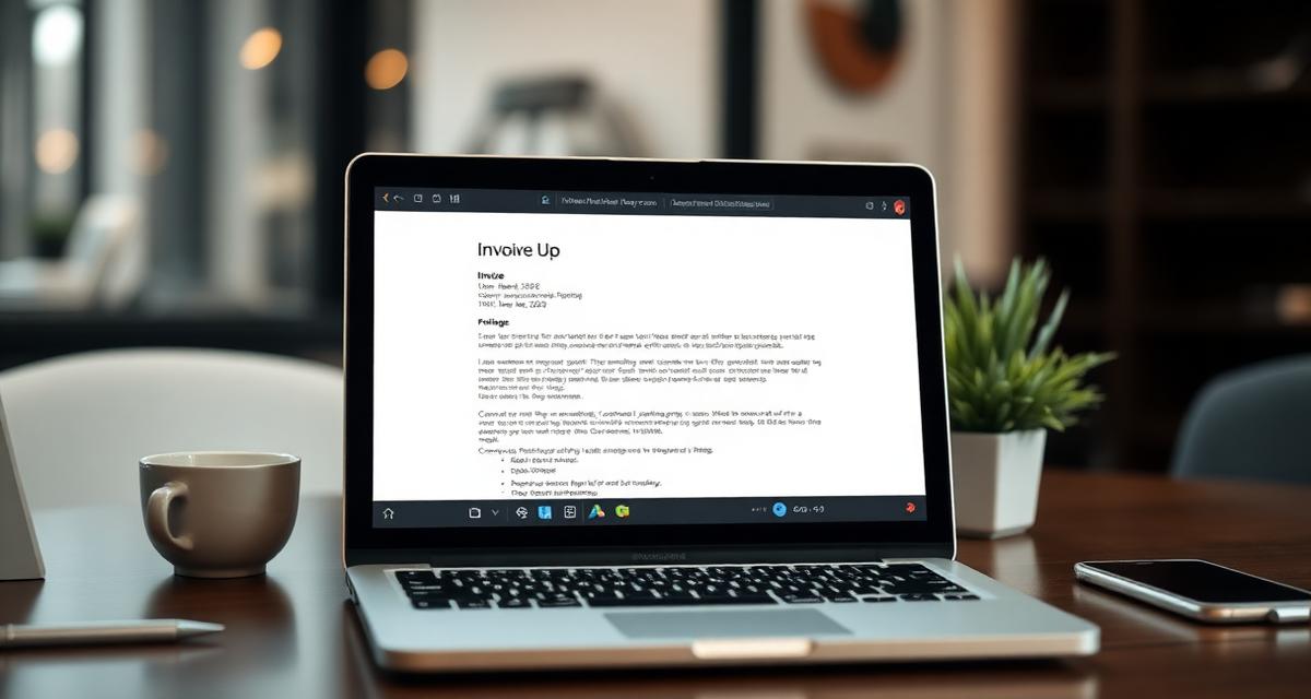 Email inbox showing professional invoice email templates and payment reminders