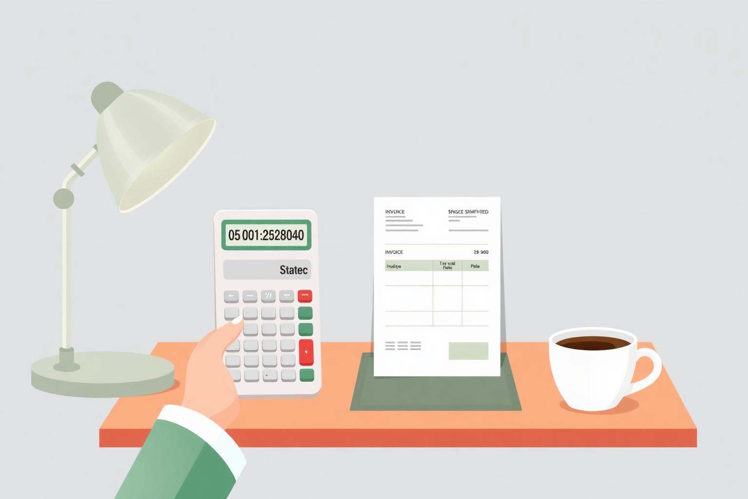 Editorial illustration of Italy's regime forfettario flat-tax scheme rules for the italy e invoicing regime forfettario guide