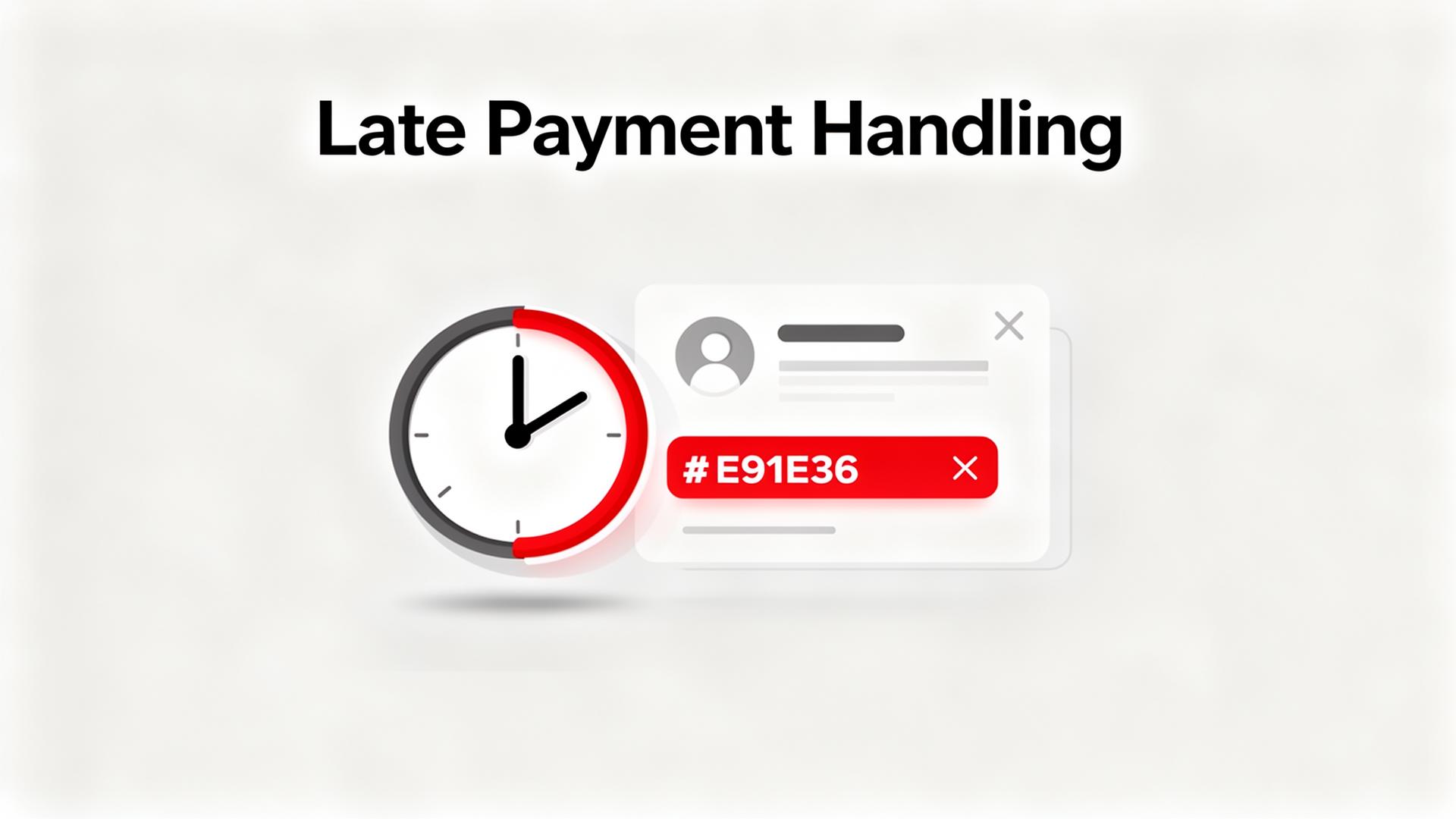 Professional handling of late payments