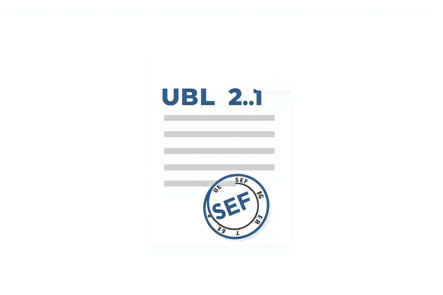 Serbian SEF UBL 2.1 XML document with clearance stamp