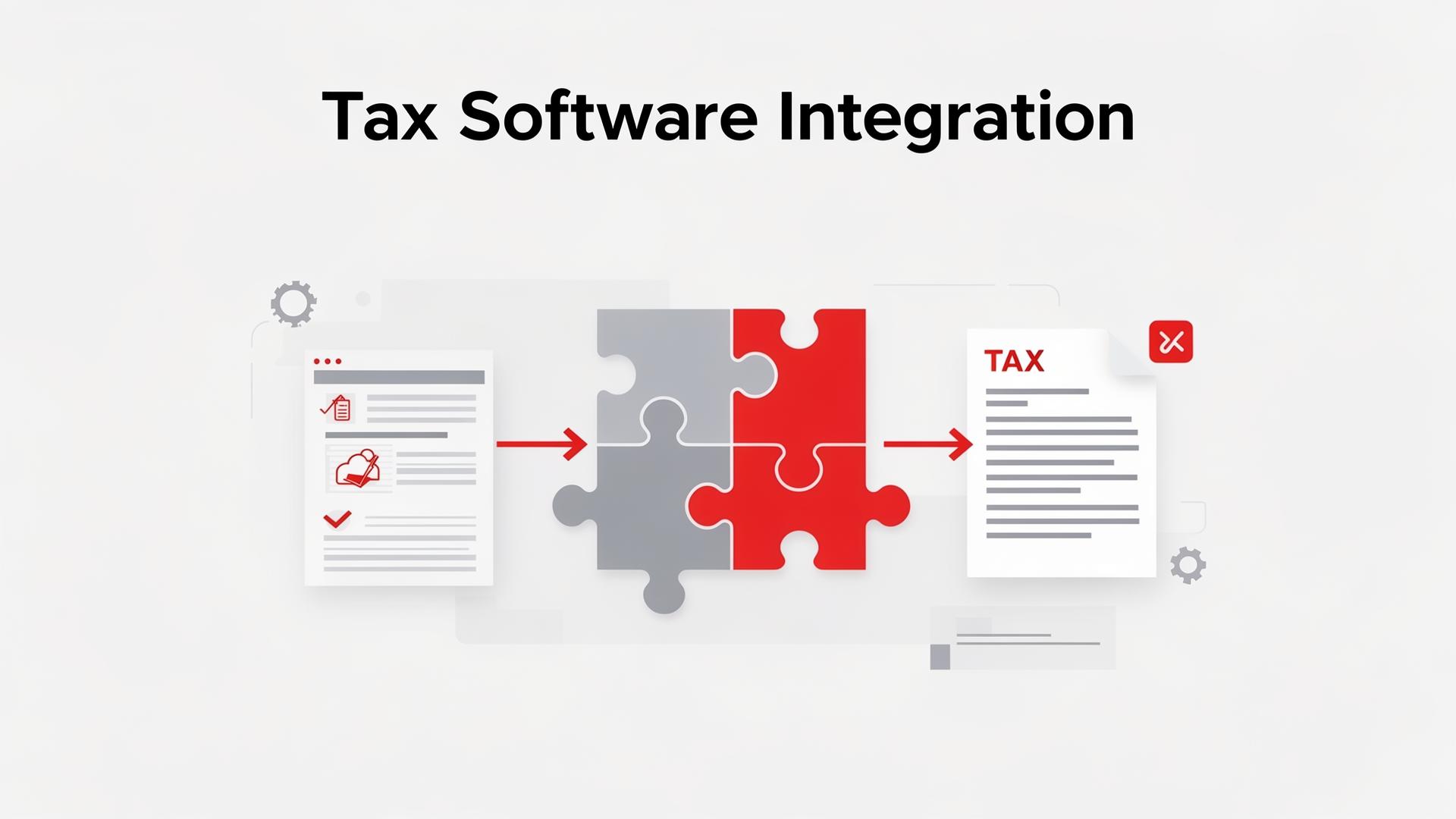 Tax software integration dashboard showing connected accounting tools