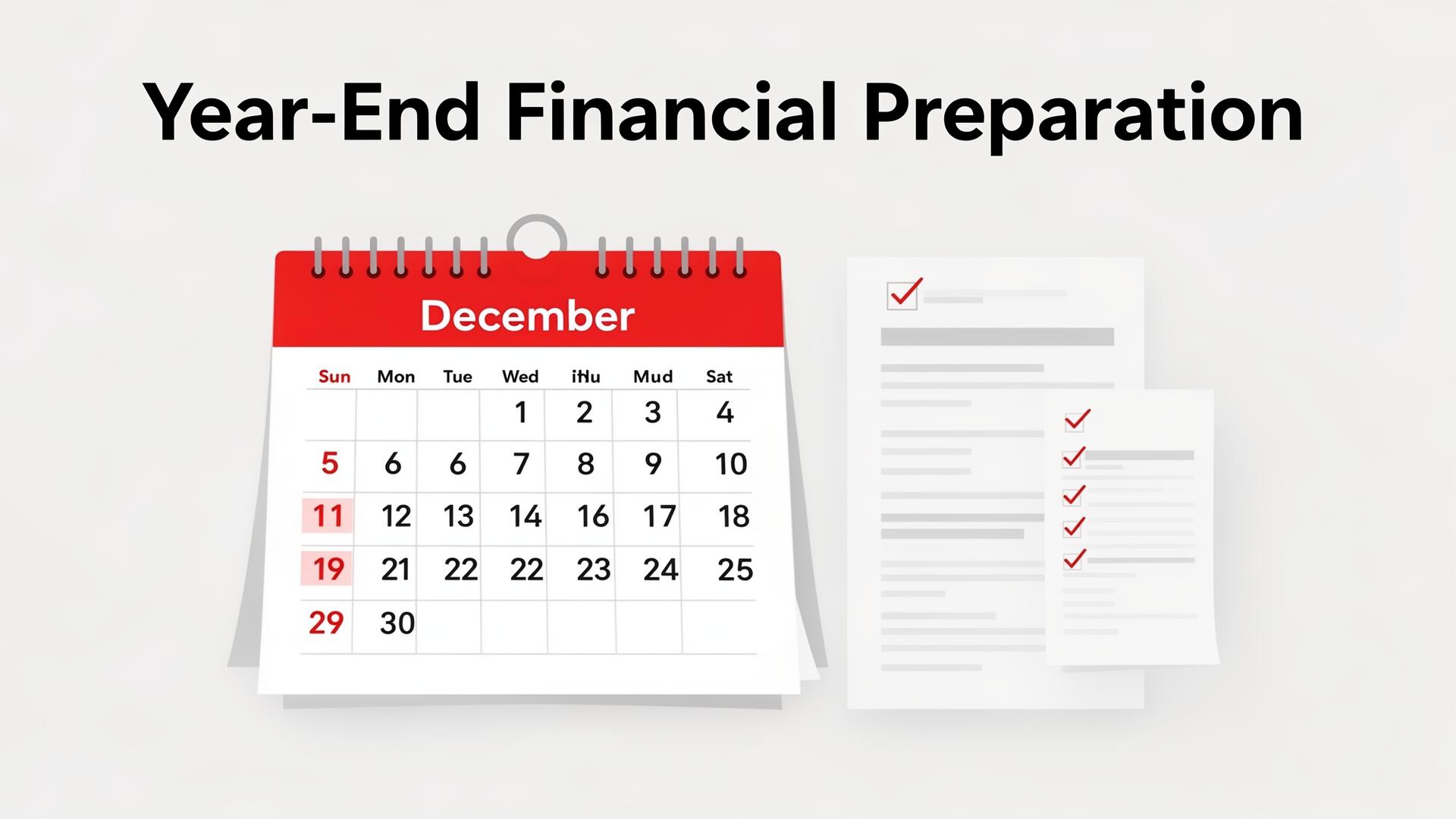 Year-end financial preparation checklist for businesses
